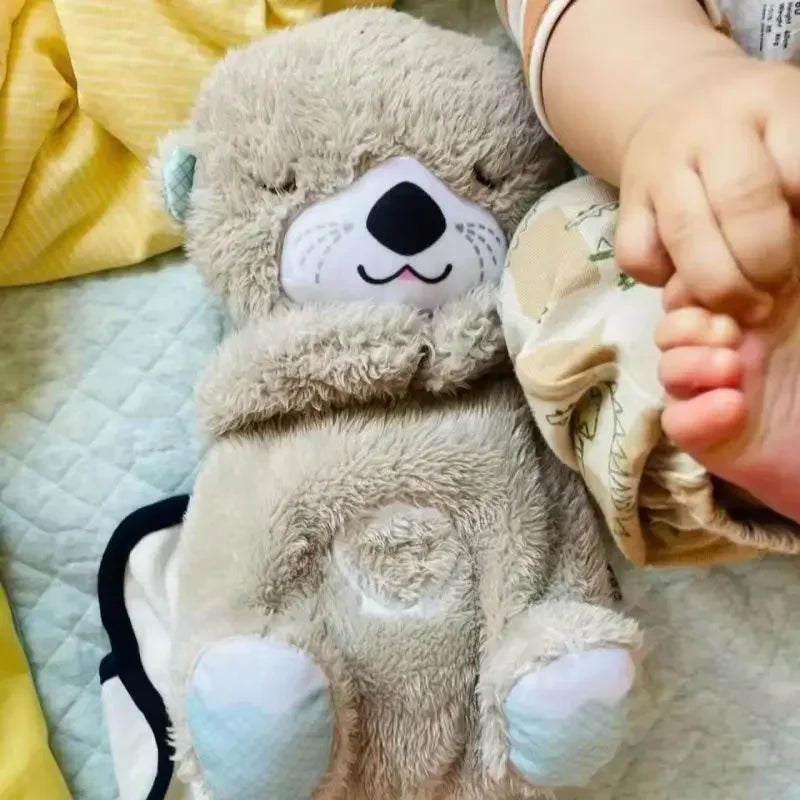 Unique Otter Hug: Calming Music & Light Plush Toy